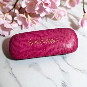 LILLY PULITZER  Pink Hardsided Sunglasses Reading Glasses Case